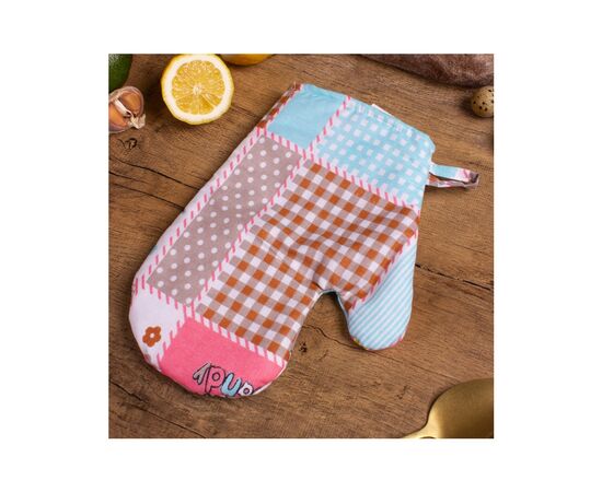 Кухонна прихватка MirSon Набір №7005 бязь прихватка 17х17 см + рукавичка-прихватка 27х17 см (2200006772729), зображення 4 Кухонна прихватка MirSon Набір №7005 бязь прихватка 17х17 см + рукавичка-прихватка 27х17 см (2200006772729), зображення 4