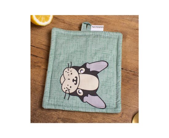 Кухонна прихватка MirSon Набір №7006 бязь прихватка 17х17 см + рукавичка-прихватка 27х17 см (2200006772736), зображення 4 Кухонна прихватка MirSon Набір №7006 бязь прихватка 17х17 см + рукавичка-прихватка 27х17 см (2200006772736), зображення 4