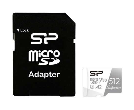 Карта памяти Silicon Power 512Gb microSDXC class10 UHS-I Superior Color 100R/80W+adapt (SP512GBSTXDA2V20SP), изображение 2 Карта памяти Silicon Power 512Gb microSDXC class10 UHS-I Superior Color 100R/80W+adapt (SP512GBSTXDA2V20SP), изображение 2