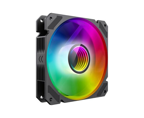 Кулер для корпуса Gamemax FN-12Rainbow-C9-Infinity, изображение 2 Кулер для корпуса Gamemax FN-12Rainbow-C9-Infinity, изображение 2