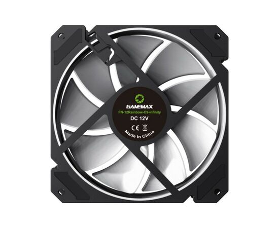 Кулер для корпуса Gamemax FN-12Rainbow-C9-Infinity, изображение 7 Кулер для корпуса Gamemax FN-12Rainbow-C9-Infinity, изображение 7