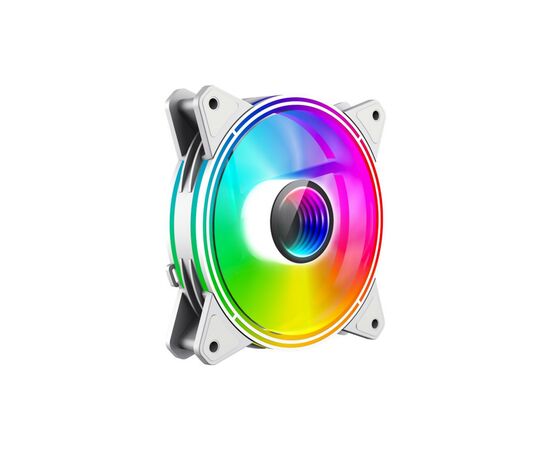 Кулер для корпуса Gamemax FN-12Rainbow-Q-Infinity WT, изображение 2 Кулер для корпуса Gamemax FN-12Rainbow-Q-Infinity WT, изображение 2