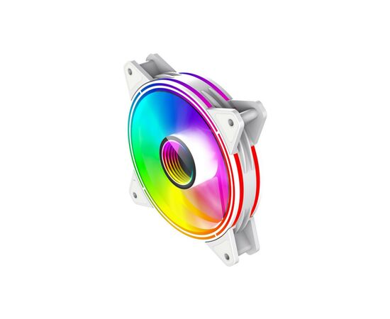 Кулер для корпуса Gamemax FN-12Rainbow-Q-Infinity WT, изображение 3 Кулер для корпуса Gamemax FN-12Rainbow-Q-Infinity WT, изображение 3