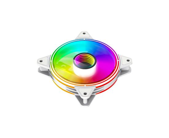 Кулер для корпуса Gamemax FN-12Rainbow-Q-Infinity WT, изображение 4 Кулер для корпуса Gamemax FN-12Rainbow-Q-Infinity WT, изображение 4