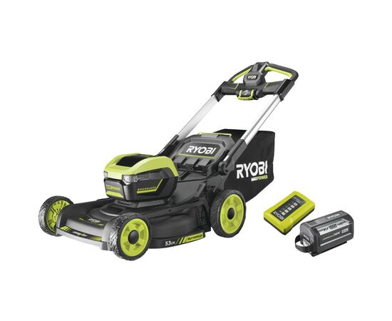 Газонокосилка Ryobi RY36LMXSP53A-160 самоходная, 36В MAX POWER, 1х6Ач, противня 53см, 70л (5133005802)