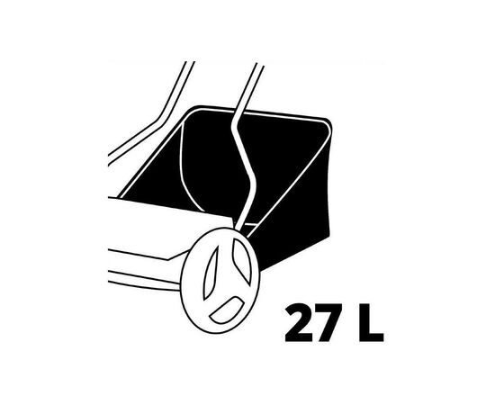 Газонокосилка Einhell GC-HM 400, 40 см, 13-37 мм, 27 л, 7.5 кг (3414129), изображение 7 Газонокосилка Einhell GC-HM 400, 40 см, 13-37 мм, 27 л, 7.5 кг (3414129), изображение 7