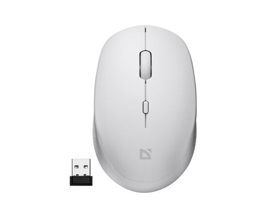 Мышка Defender Auris MB-027 Silent Wireless White (52028)