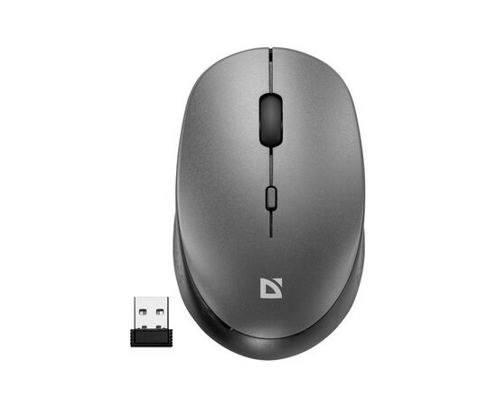 Мышка Defender Auris MB-027 Silent Wireless Grey (52029)
