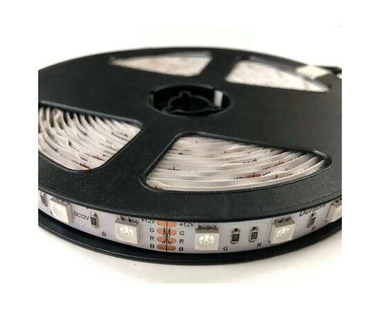 Светодиодная лента LED-STIL RGB 14,4 Вт/м 5050 60 діодів IP33 12V 180 lm кольорова (DFNRGB-60A-IP20), изображение 7 Светодиодная лента LED-STIL RGB 14,4 Вт/м 5050 60 діодів IP33 12V 180 lm кольорова (DFNRGB-60A-IP20), изображение 7
