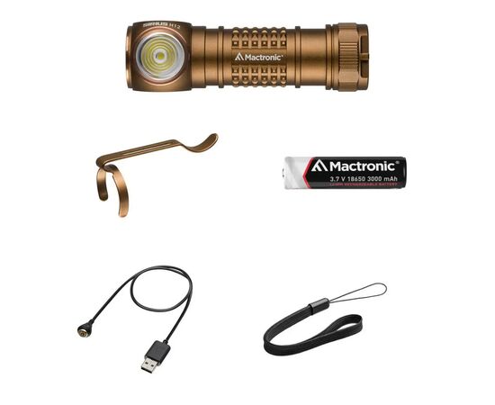 Фонарь Mactronic Sirius H12 1200 Lm USB Rechargeable (AHL0172), изображение 3 Фонарь Mactronic Sirius H12 1200 Lm USB Rechargeable (AHL0172), изображение 3