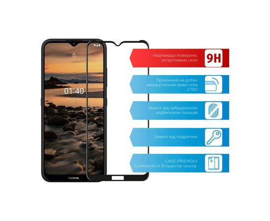 Стекло защитное ACCLAB Full Glue Nokia 1.4 (1283126511790), изображение 2 Стекло защитное ACCLAB Full Glue Nokia 1.4 (1283126511790), изображение 2