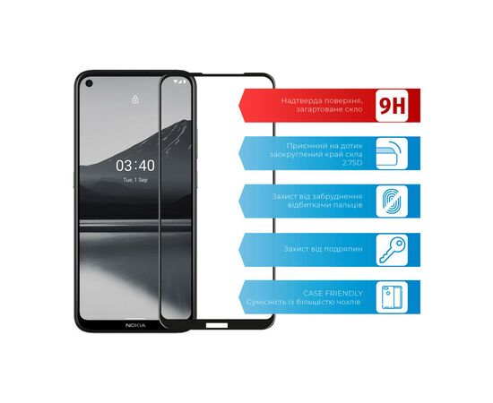 Стекло защитное ACCLAB Full Glue Nokia 3.4 (1283126511516), изображение 2 Стекло защитное ACCLAB Full Glue Nokia 3.4 (1283126511516), изображение 2