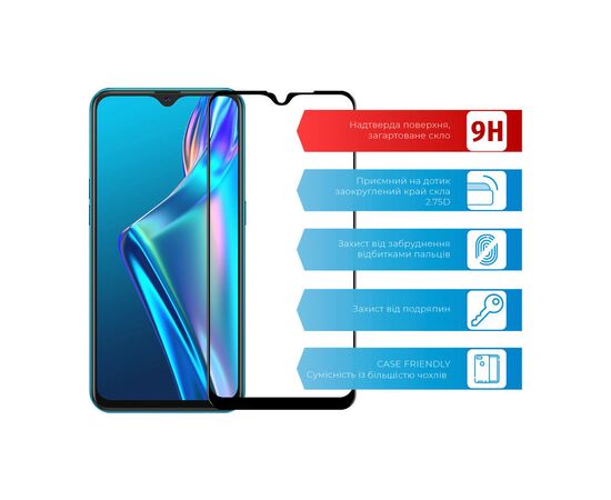 Стекло защитное ACCLAB Full Glue Oppo A12 (1283126508356), изображение 2 Стекло защитное ACCLAB Full Glue Oppo A12 (1283126508356), изображение 2