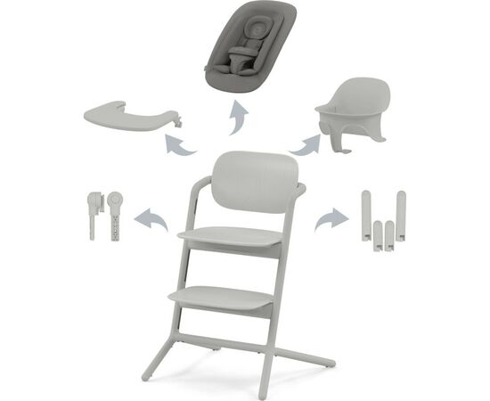 Стілець для годування Cybex Lemo 4в1 Suede Grey (521003215)