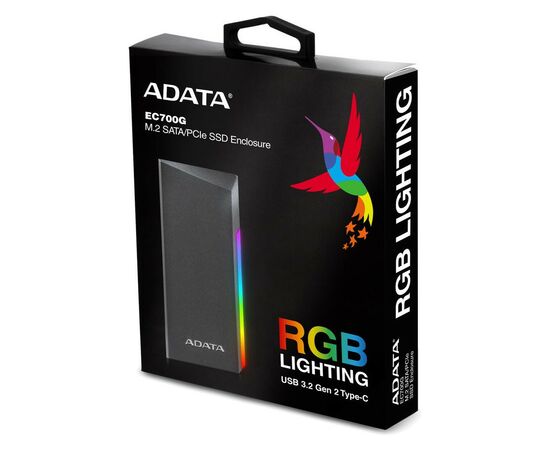 Карман внешний ADATA SSD ACC ENCLOSURE M.2 (AEC700GU32G2-CGY), изображение 9 Карман внешний ADATA SSD ACC ENCLOSURE M.2 (AEC700GU32G2-CGY), изображение 9