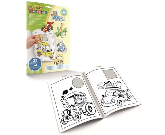 Набір для творчості Crayola Mini Kids Розмальовка Транспорт 32 ст. (25-6938), зображення 2