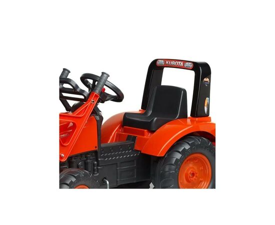 Веломобиль Falk 2060 AM KUBOTA трактор с прицепом и ковшом, красный (2060AM), изображение 2 Веломобиль Falk 2060 AM KUBOTA трактор с прицепом и ковшом, красный (2060AM), изображение 2