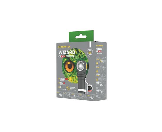 Фонарь Armytek Wizard C2 WR Marnet USB Red/White (F06901C), изображение 7 Фонарь Armytek Wizard C2 WR Marnet USB Red/White (F06901C), изображение 7
