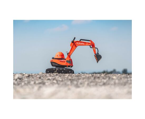 Чудомобиль Falk Kubota экскаватор с шлемом, оранжевый (122), изображение 5 Чудомобиль Falk Kubota экскаватор с шлемом, оранжевый (122), изображение 5