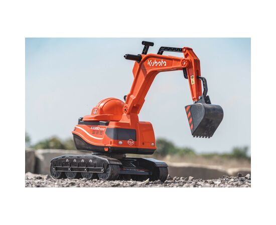Чудомобиль Falk Kubota экскаватор с шлемом, оранжевый (122), изображение 6 Чудомобиль Falk Kubota экскаватор с шлемом, оранжевый (122), изображение 6
