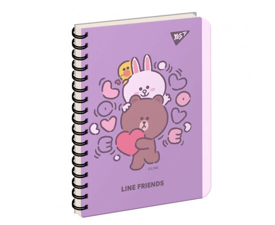 Блокнот Yes В6/144 пл.обл. Line friends (681900)