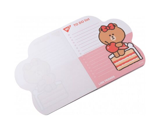 Бумага для заметок Yes To Do Line Friends girl планшет с магнитом, блок 52 листа (170326), изображение 2 Бумага для заметок Yes To Do Line Friends girl планшет с магнитом, блок 52 листа (170326), изображение 2