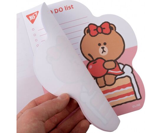 Бумага для заметок Yes To Do Line Friends girl планшет с магнитом, блок 52 листа (170326), изображение 3 Бумага для заметок Yes To Do Line Friends girl планшет с магнитом, блок 52 листа (170326), изображение 3