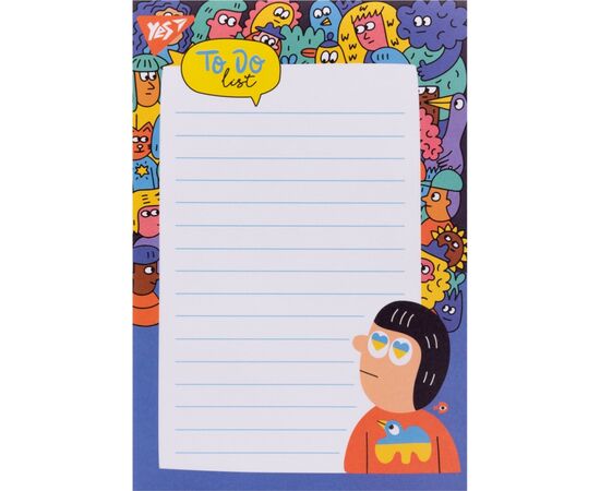 Бумага для заметок Yes на магните To Do Stand with Ukraine (170367), изображение 2 Бумага для заметок Yes на магните To Do Stand with Ukraine (170367), изображение 2