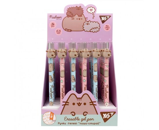 Ручка гелевая Yes пиши-стирай Mister Hipster 0,5 мм, синяя в ассортименте (420398), изображение 3