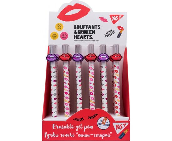 Ручка гелевая Yes пиши-стирай Stylish Girl 0,5 мм, синяя в ассортименте (412075), изображение 3 Ручка гелевая Yes пиши-стирай Stylish Girl 0,5 мм, синяя в ассортименте (412075), изображение 3