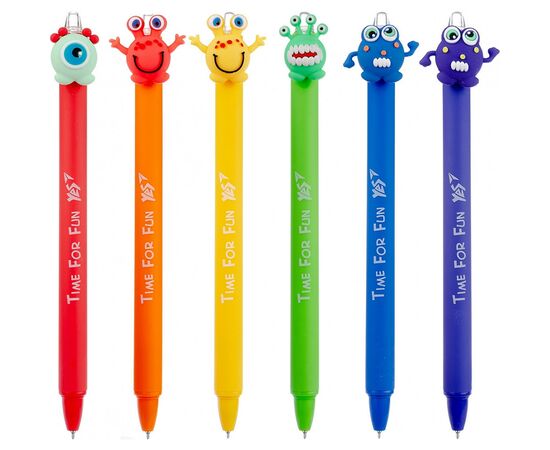 Ручка шариковая Yes Funny monsters автоматическая 0,7 мм синяя (412006), изображение 2 Ручка шариковая Yes Funny monsters автоматическая 0,7 мм синяя (412006), изображение 2