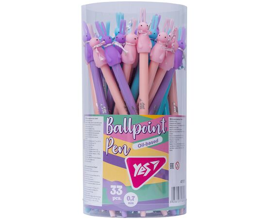 Ручка шариковая Yes Rabbit автоматическая 0,7 мм синяя (411911), изображение 5 Ручка шариковая Yes Rabbit автоматическая 0,7 мм синяя (411911), изображение 5