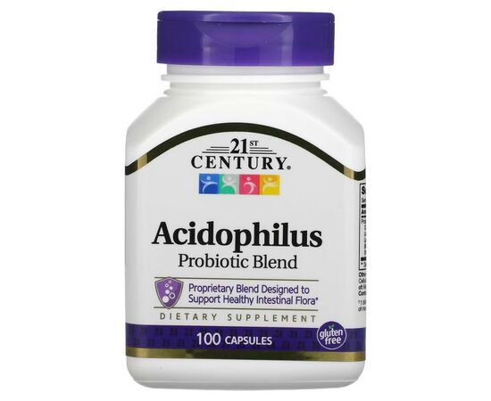 Вітамінно-мінеральний комплекс 21st Century Суміш пробіотиків, Acidophilus, 100 капсул (CEN-21339)