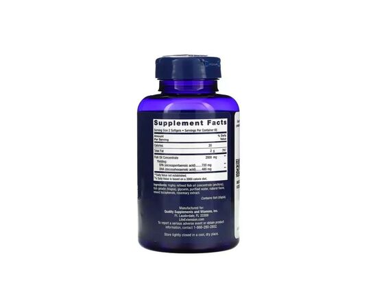 Витаминно-минеральный комплекс Life Extension Рыбий жир с мега ЭПК/ДГК, Mega EPA/DHA, 120 гелевых капсул (LEX-19371), изображение 2 Витаминно-минеральный комплекс Life Extension Рыбий жир с мега ЭПК/ДГК, Mega EPA/DHA, 120 гелевых капсул (LEX-19371), изображение 2