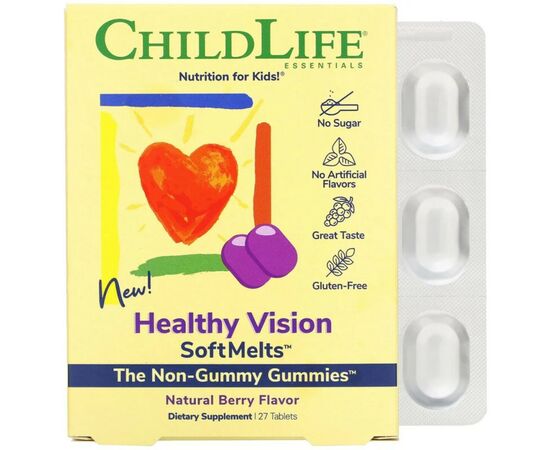 Витаминно-минеральный комплекс ChildLife Комплекс Здоровое Зрение, натуральный ягодный вкус, Heal (CDL-10050)