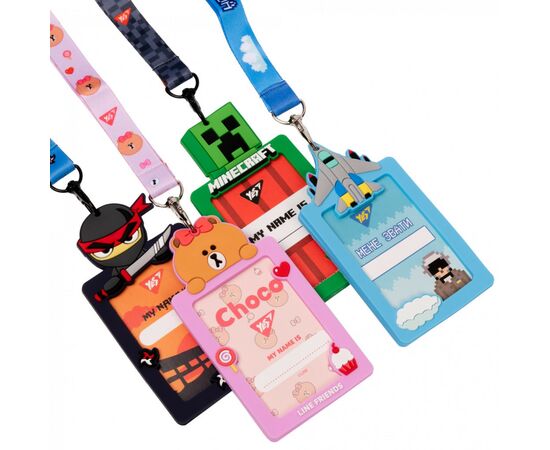 Бейдж Yes силиконовый на ленте Line Friends. Choco (940300), изображение 4 Бейдж Yes силиконовый на ленте Line Friends. Choco (940300), изображение 4