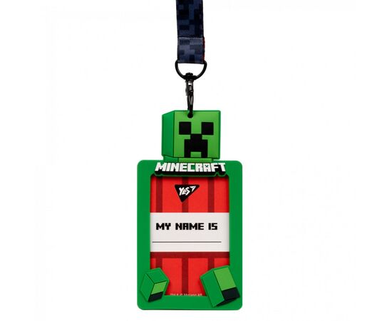 Бейдж Yes силиконовый на ленте Minecraft (940302)