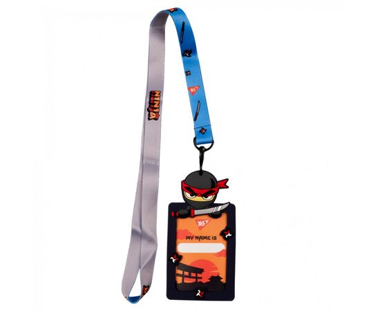 Бейдж Yes силиконовый на ленте Ninja (940303), изображение 2 Бейдж Yes силиконовый на ленте Ninja (940303), изображение 2