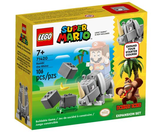 Конструктор LEGO Super Mario Носоріг Рамбі. Додатковий набір (71420)