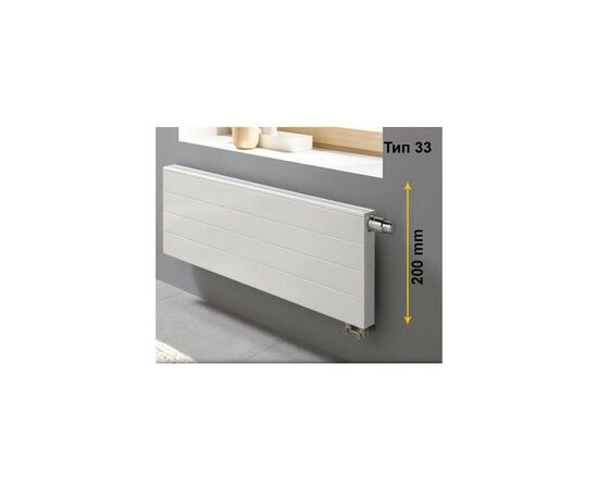 Радиатор стальной Kermi Line-V, PLV, 33 тип, 200x1400мм (PLV330201401RXK), изображение 2 Радиатор стальной Kermi Line-V, PLV, 33 тип, 200x1400мм (PLV330201401RXK), изображение 2