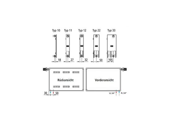 Радиатор стальной Kermi Therm-X2 Plan-V, PTV, 22 тип, 300x1800мм (PTV220301801R2K), изображение 6 Радиатор стальной Kermi Therm-X2 Plan-V, PTV, 22 тип, 300x1800мм (PTV220301801R2K), изображение 6