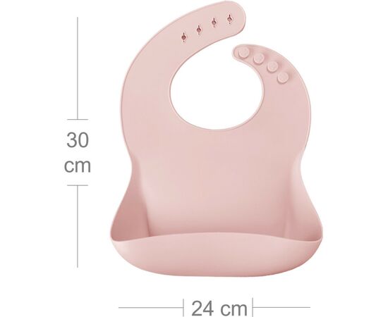 Слюнявчик MinikOiOi силиконовый 100% BASICS - Pinky Pink (101020052), изображение 2 Слюнявчик MinikOiOi силиконовый 100% BASICS - Pinky Pink (101020052), изображение 2