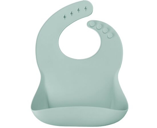 Слюнявчик MinikOiOi силиконовый 100% Basics-Bib 2 шт (River Green/Powder Grey) (101020067), изображение 3 Слюнявчик MinikOiOi силиконовый 100% Basics-Bib 2 шт (River Green/Powder Grey) (101020067), изображение 3