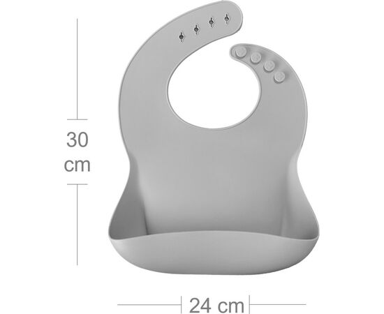 Слюнявчик MinikOiOi силиконовый 100% Basics-Bib 2 шт (River Green/Powder Grey) (101020067), изображение 6 Слюнявчик MinikOiOi силиконовый 100% Basics-Bib 2 шт (River Green/Powder Grey) (101020067), изображение 6