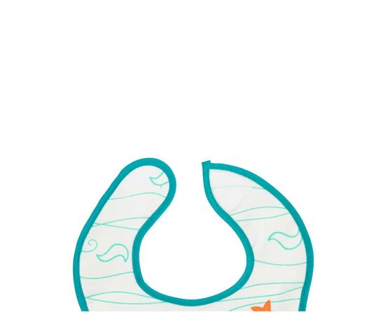 Слюнявчик Baboo хлопковый Sea Life, 3+ месяцев (белый) (11-010), изображение 3 Слюнявчик Baboo хлопковый Sea Life, 3+ месяцев (белый) (11-010), изображение 3