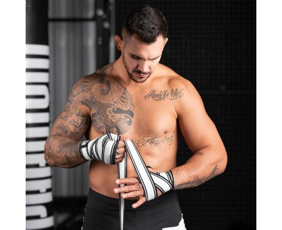 Бинт для спорту Phantom MT-Pro Black/White 4.5м (PHWR1653), зображення 5