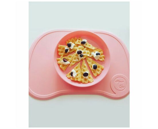Набір дитячого посуду Twistshake Pastel Pink килимок з тарілкою (78129), зображення 3 Набір дитячого посуду Twistshake Pastel Pink килимок з тарілкою (78129), зображення 3