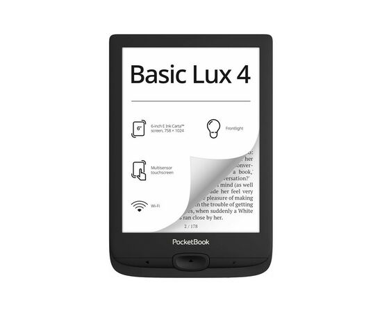Електронна книга Pocketbook 618 Basic Lux 4, Black (PB618-P-CIS)