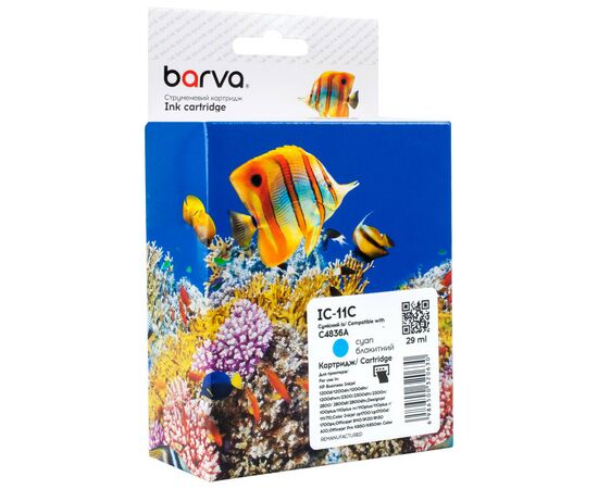 Картридж Barva HP 11 (C4836A) 2350 арк, Cyan (IC-11C)