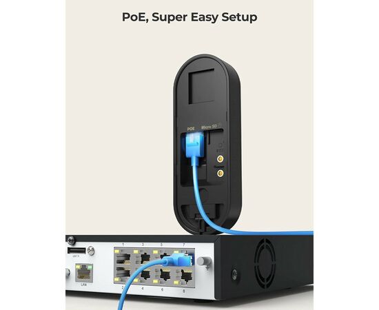 Вызывная панель Reolink Video Doorbell PoE, изображение 5 Вызывная панель Reolink Video Doorbell PoE, изображение 5